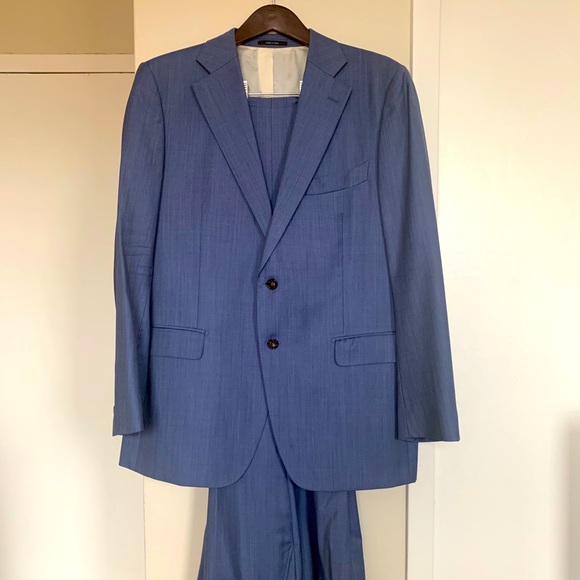 Suit Supply - Light Blue Lazio Suit